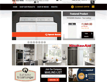 Tablet Screenshot of neilsappliances.com